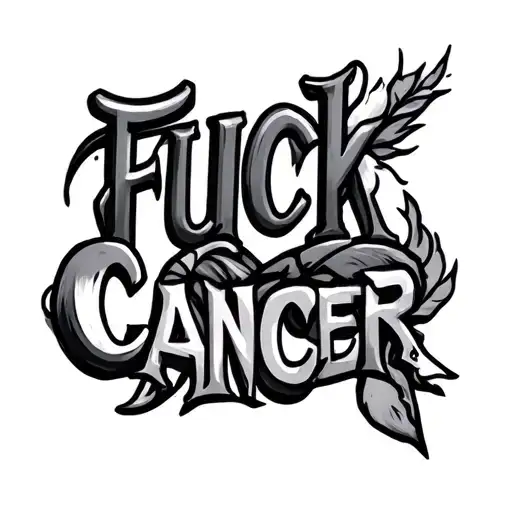 Fuck Cancer tattoo design idea