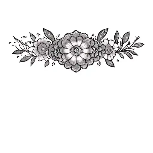 flowers mandala design inspired tattoo design idea