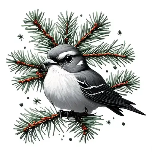 lark spruce tattoo design idea