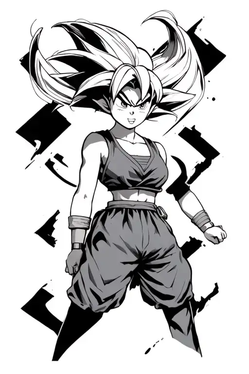 dragonball, sexy, bulma , waifu tattoo design idea