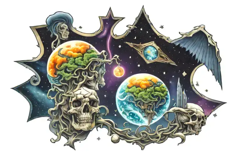 orions belt consciousness tattoo design idea