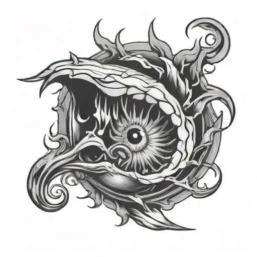 Butthole tattoo design idea