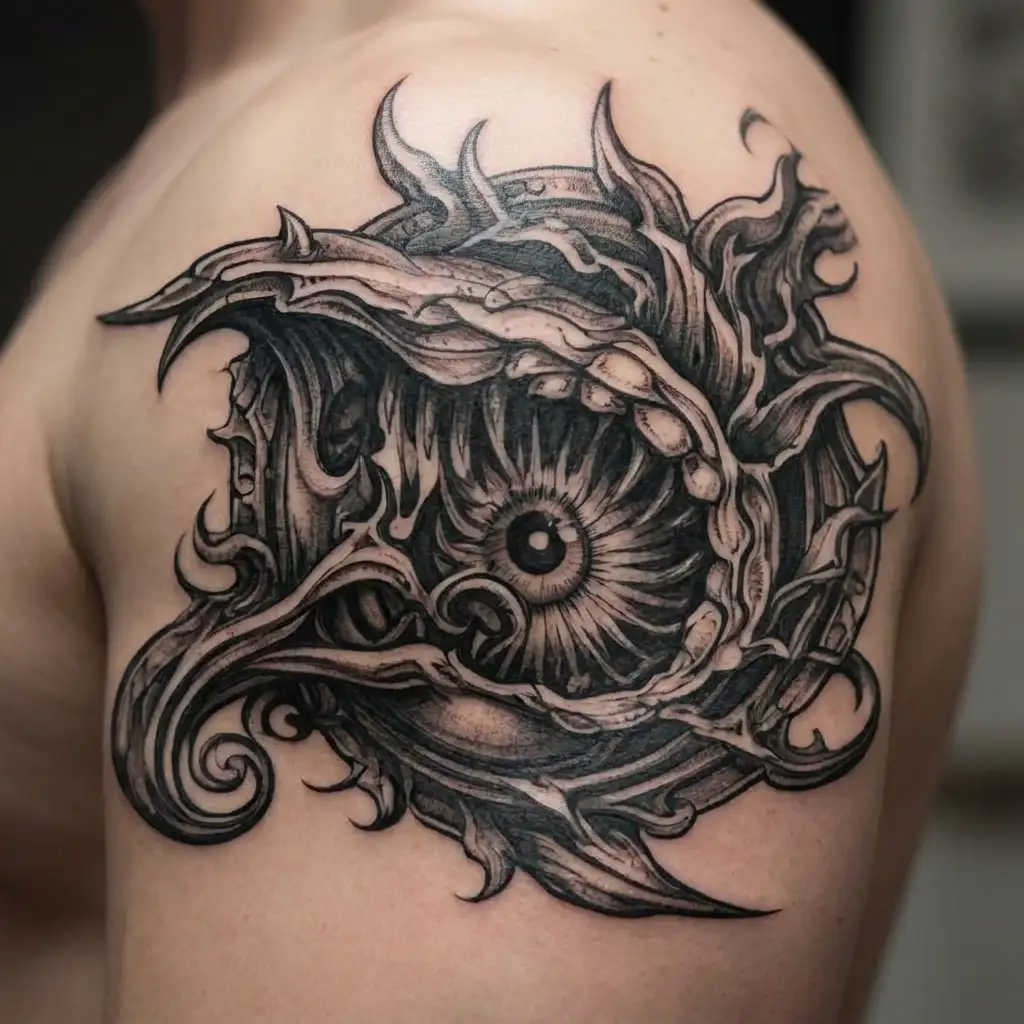 Butthole tattoo design idea