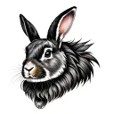 Lionhead Rabbit tattoo design idea