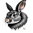 Lionhead Rabbit tattoo design idea