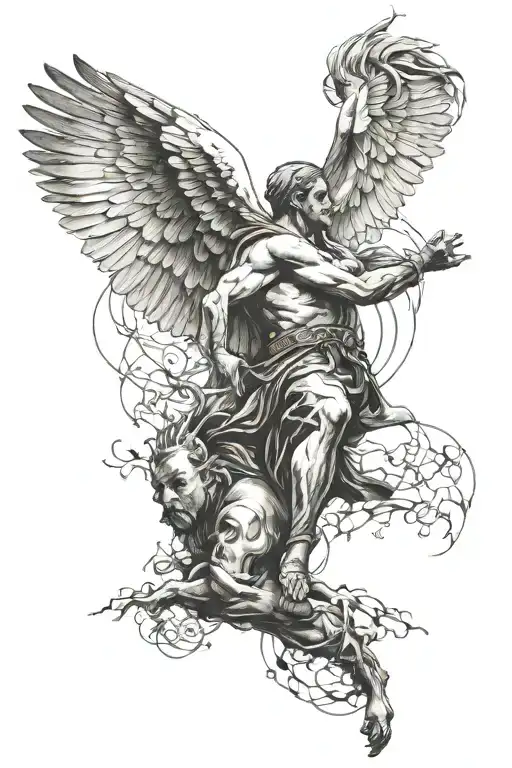 If I must fall I will rise each time a better man tattoo design idea