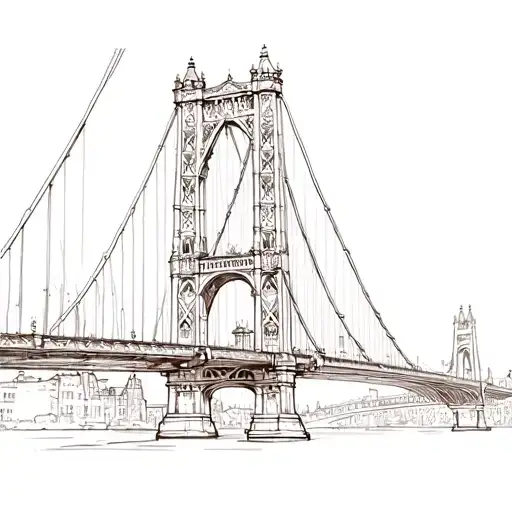 tyne bridge tattoo design idea