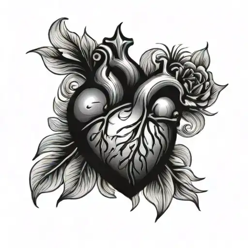 Fontaines DC Heart tattoo design idea