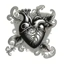 Fontaines DC Heart tattoo design idea