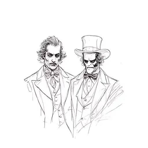 jekyll and hyde musical inspired tattoo tattoo design idea