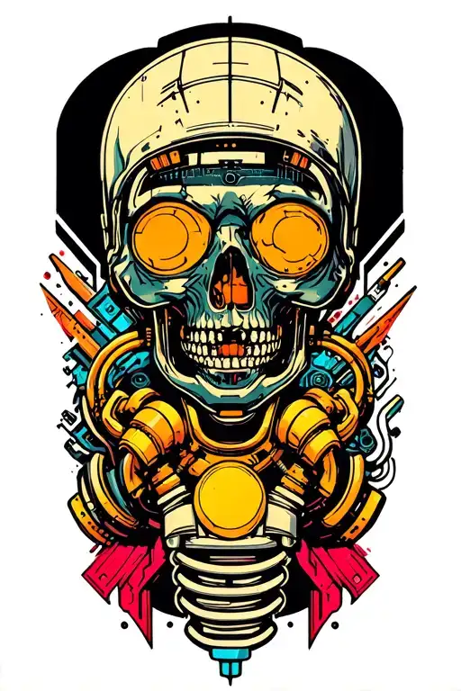 cyberpunk 2077 Cyberware implants tattoo design idea