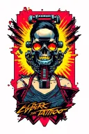 cyberpunk 2077 Cyberware implants tattoo design idea