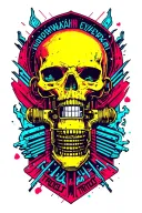 cyberpunk 2077 Cyberware implants tattoo design idea