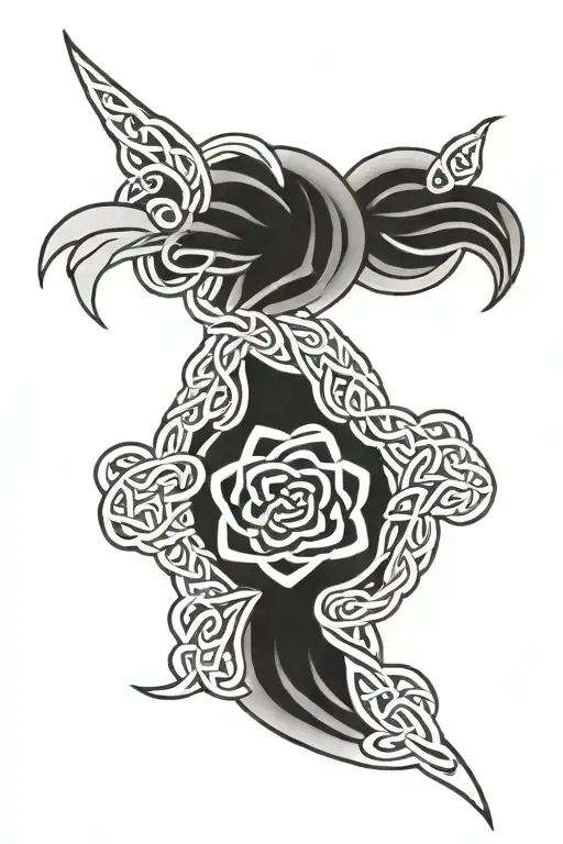 Celtic motherhood knot design incorporating tattoo design idea