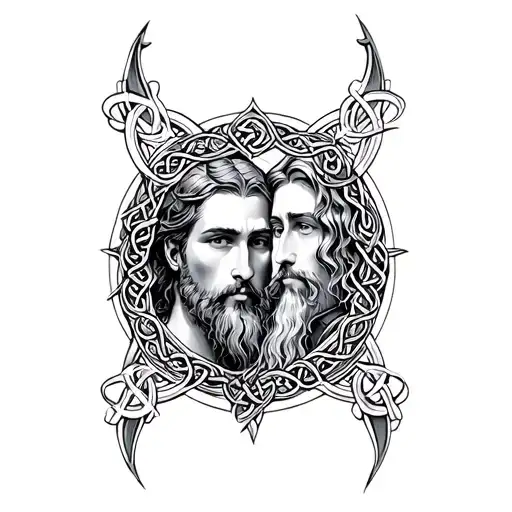 Celtic Father Son tattoo design idea