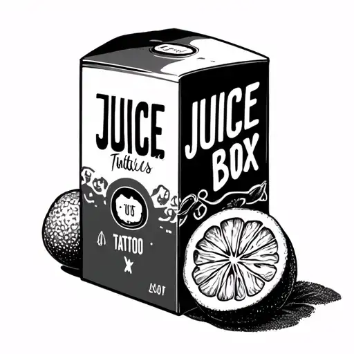 Juice Box tattoo design idea