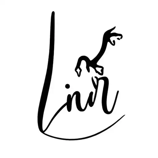 dino name linr art tattoo design idea