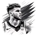 Luka Doncic tattoo design idea
