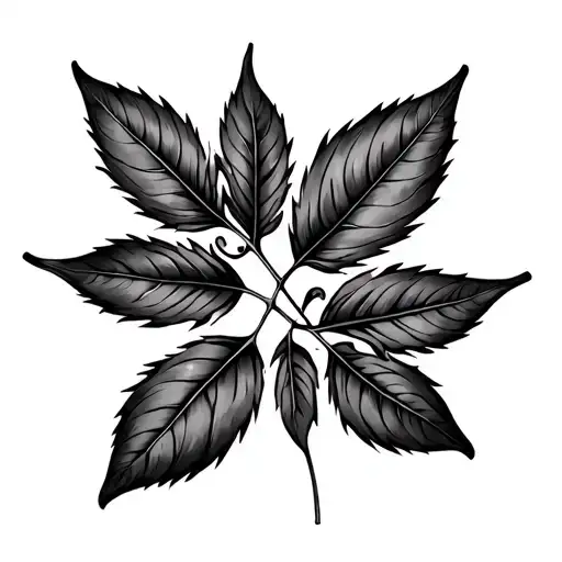 Trebol four leaves tattoo design idea
