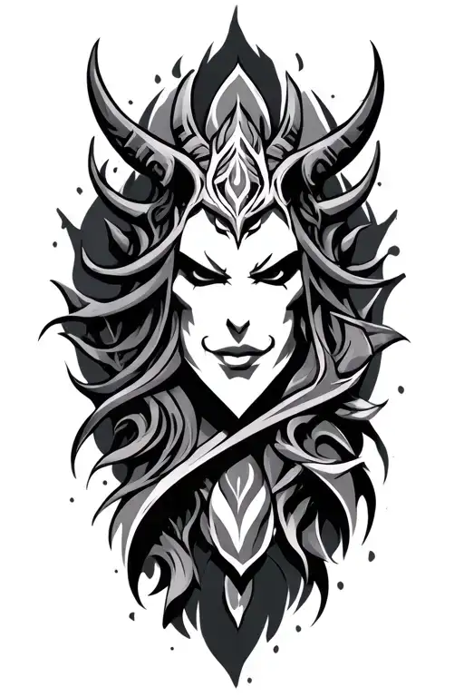 world of warcraft tattoo design idea