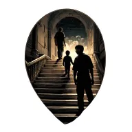 stairway leading a boy to man hood father son tattoo tattoo design idea