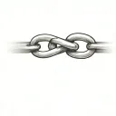 Chain link tattoo design idea