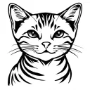pet cat tattoo design idea