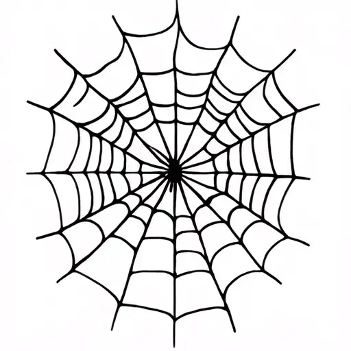 spider web design tattoo design idea