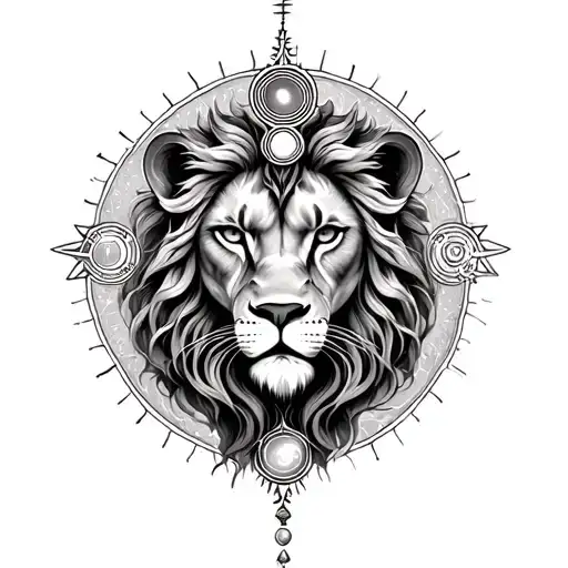 spiritual , enlightenment , planets , Leo , chakras tattoo design idea