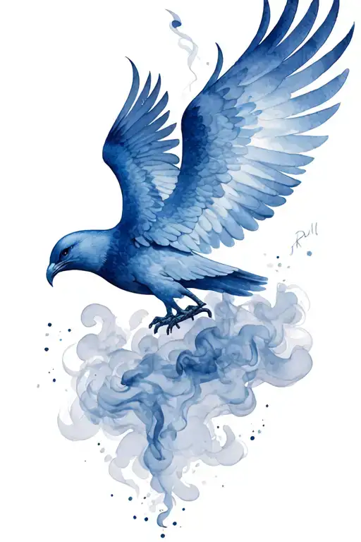 pile of ash, smoke coming, phoenix coming out of smoke, the beauty from ashes wrote in the smoke tattoo design idea