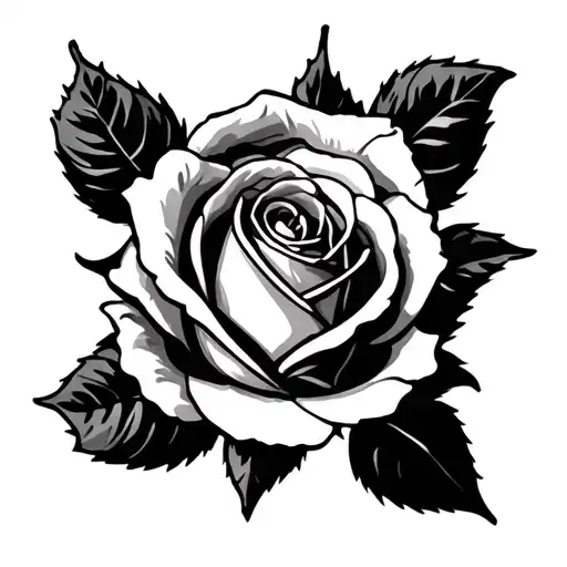 Rosebud tattoo design idea