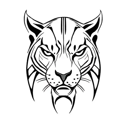 black panther tattoo design idea