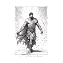 the man in the arena  tattoo design idea