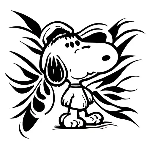 Snoopy tattoo design idea