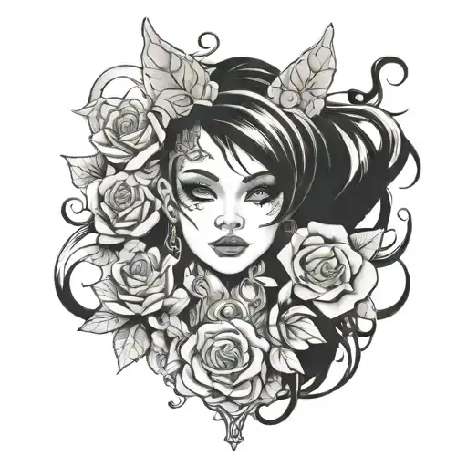 Femboy tattoo design idea