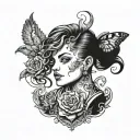 Femboy tattoo design idea