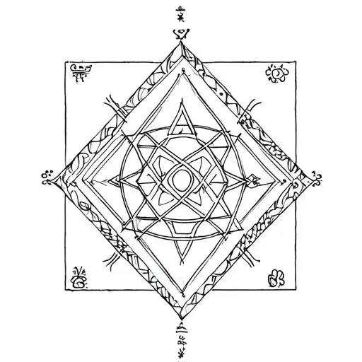 Sri Yantra tattoo design idea