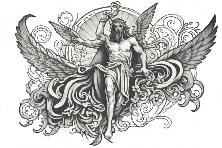 hard felt hallelujah tattoo design idea