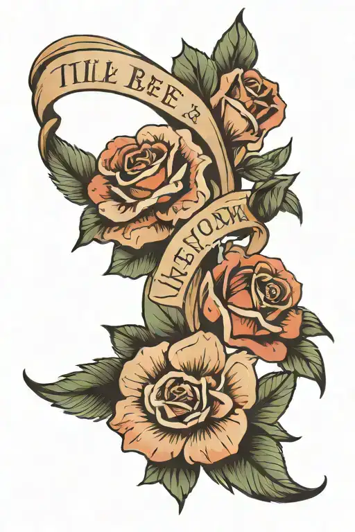 "I'll be by your side for every step, I love you, always and forever". Roman numeral dates of 08/15/73-07/17/23  tattoo design idea