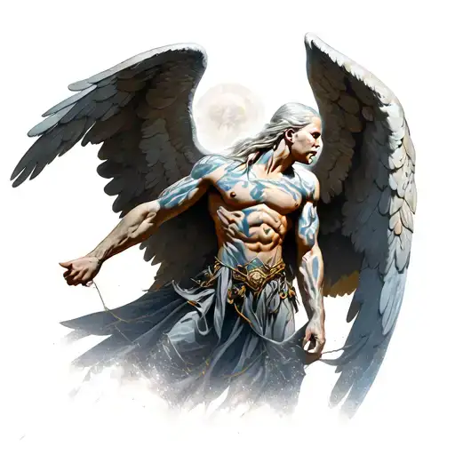 archangel uriel tattoo design idea