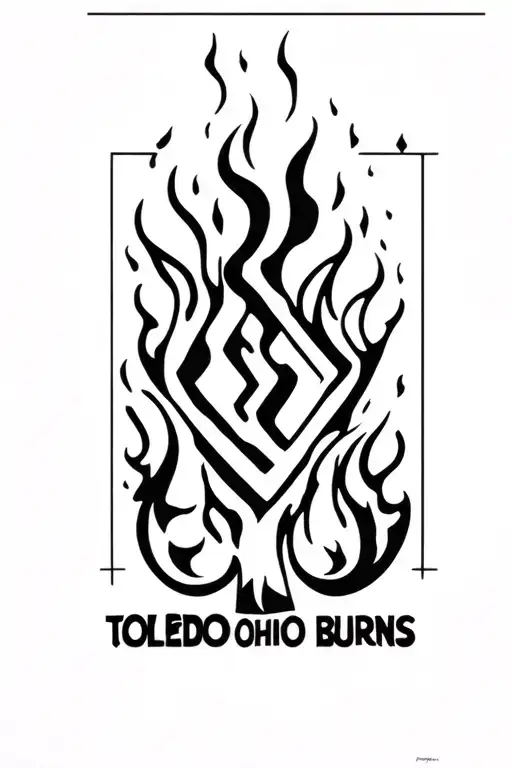 Toledo ohio Burns tattoo design idea