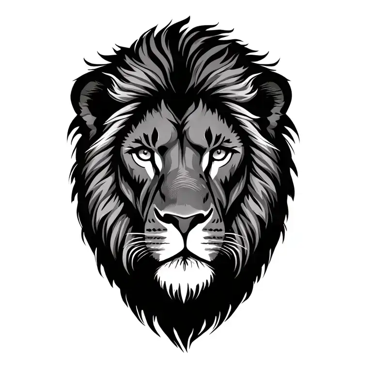 lion wearing tattoo design idea