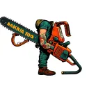 Makima with a chainsaw tattoo design idea