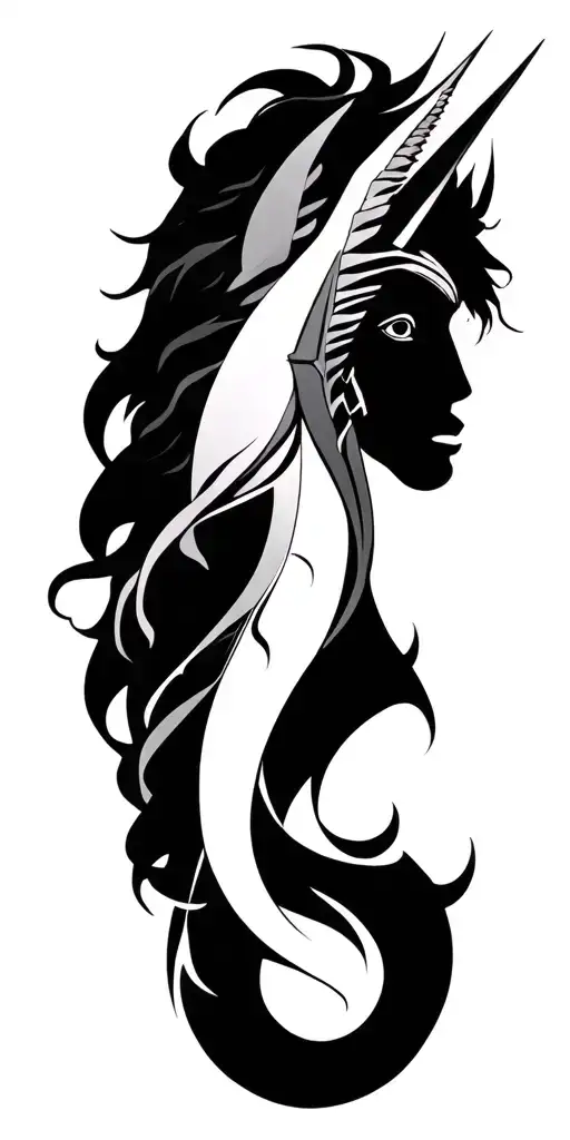 virgo, sagittarius and cancer zodiac sign tattoo design idea