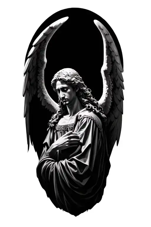 arch angel michael tattoo design idea