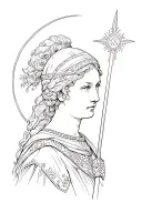 Joan of arc tattoo design idea