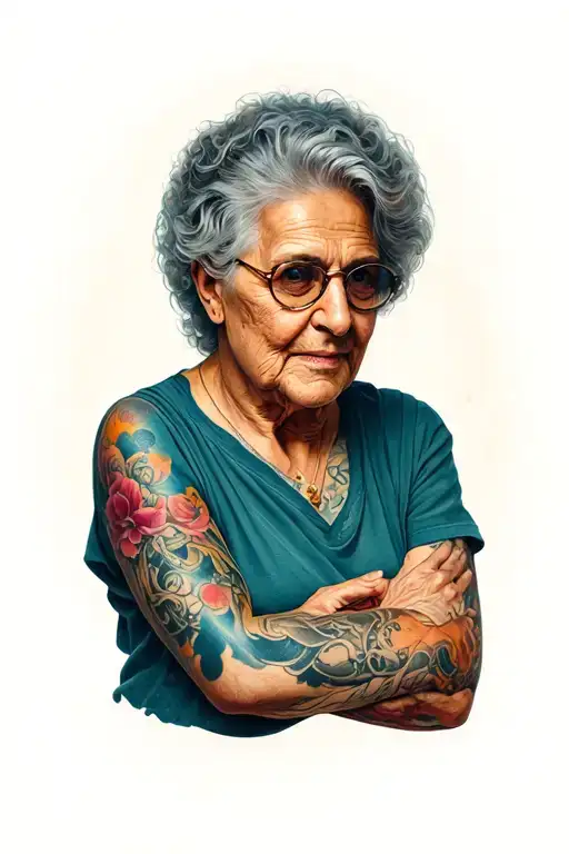 tattoo in my father's arm and mom died tattoo design idea