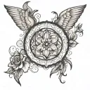 Feeling cute might write a Bible tattoo design idea