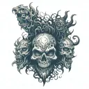 evil speak no evil tattoo design idea