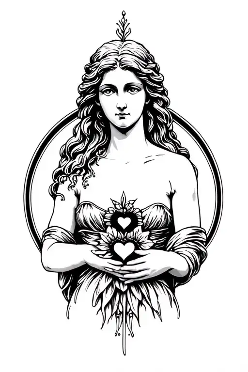 Aphrodite the goddess of love tattoo tattoo design idea